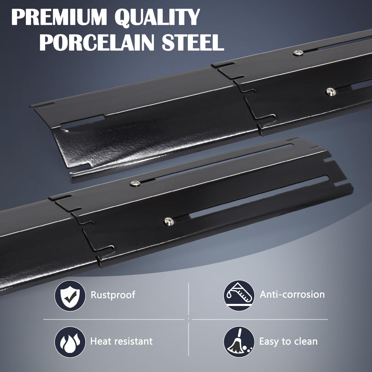 Adjustable length feature on Hiorucet plate fits 11.75 to 21 inches.
