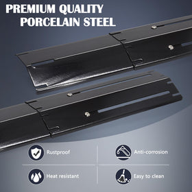 Adjustable length feature on Hiorucet plate fits 11.75 to 21 inches.