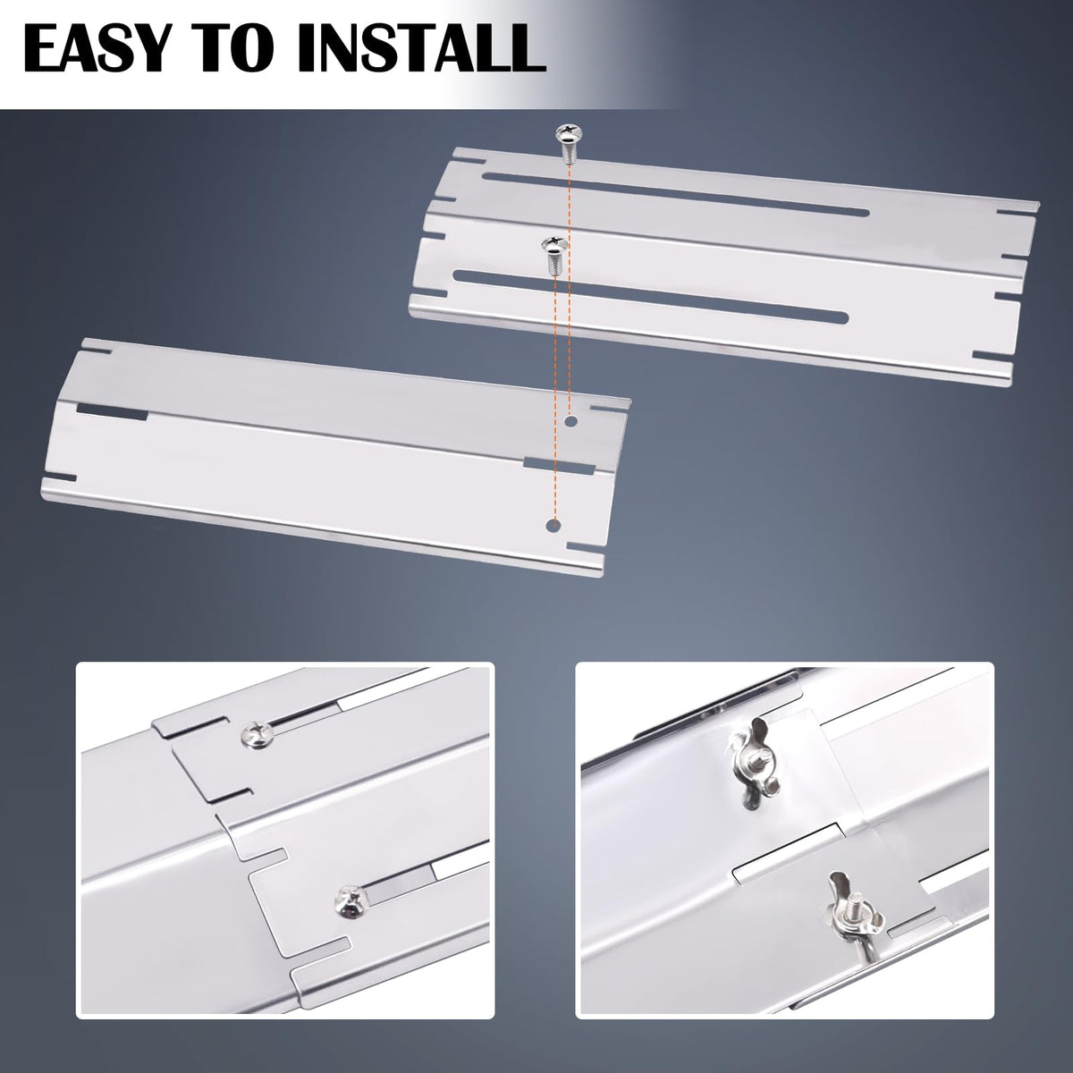 Brinkmann-compatible Hiorucet heat shield for universal grill part replacement.