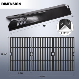 Hiorucet grates for Backyard BH13-101-099-01 fit securely for reliable grilling.