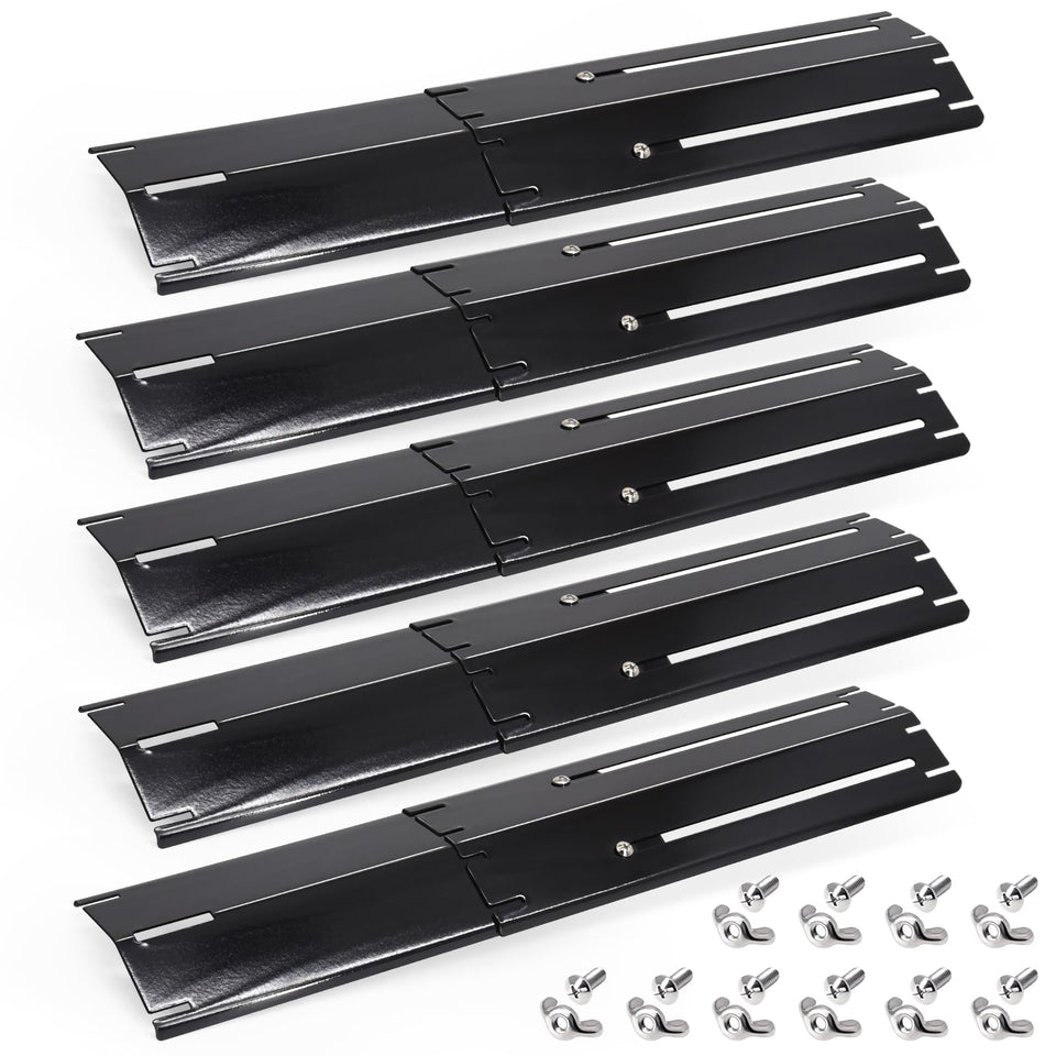Hiorucet universal heat plates installed on a Nexgrill for even heat.
