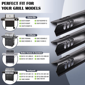 Hiorucet porcelain-steel heat plates offer durable protection and steady heat distribution.
