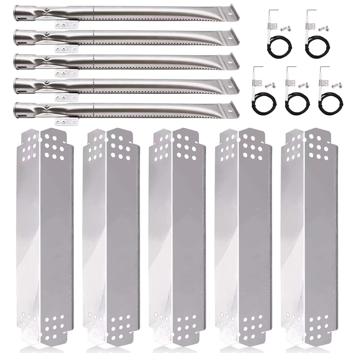 Hiorucet Nexgrill 5-burner tubes for reliable flame delivery.