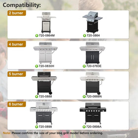 Hiorucet Nexgrill burner tubes ensure durable heat distribution.