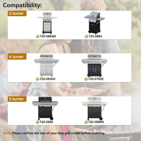 Hiorucet Nexgrill heat tents for even heat distribution.