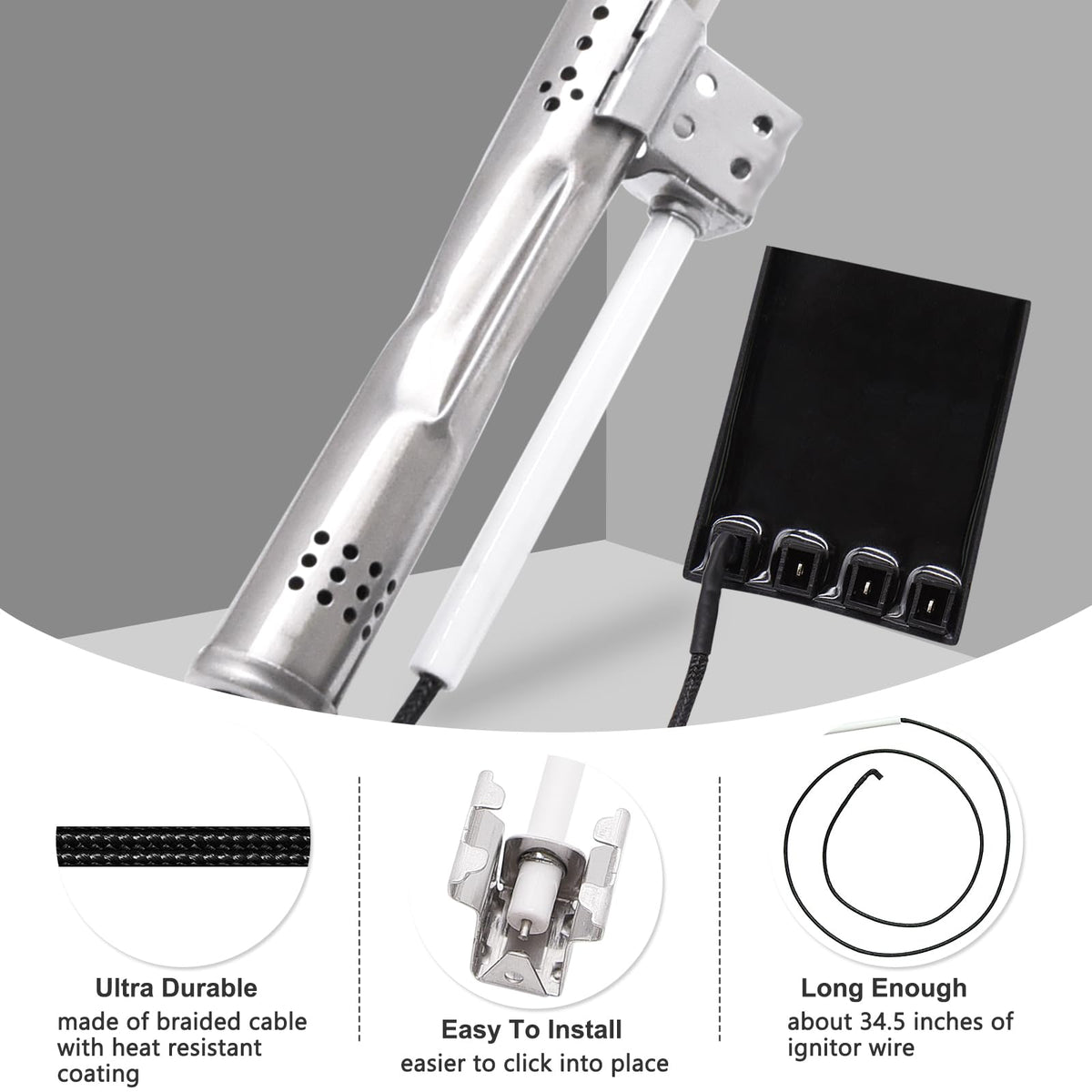 Hiorucet Nexgrill parts kit for 6-burner setups with essential components