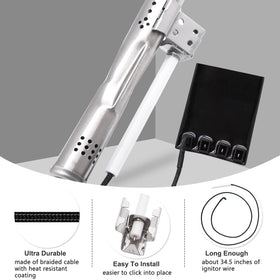 Hiorucet Nexgrill parts kit for 6-burner setups with essential components