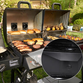 Hiorucet tray dimensions 24 3/4 by 10 inches fit longer grills