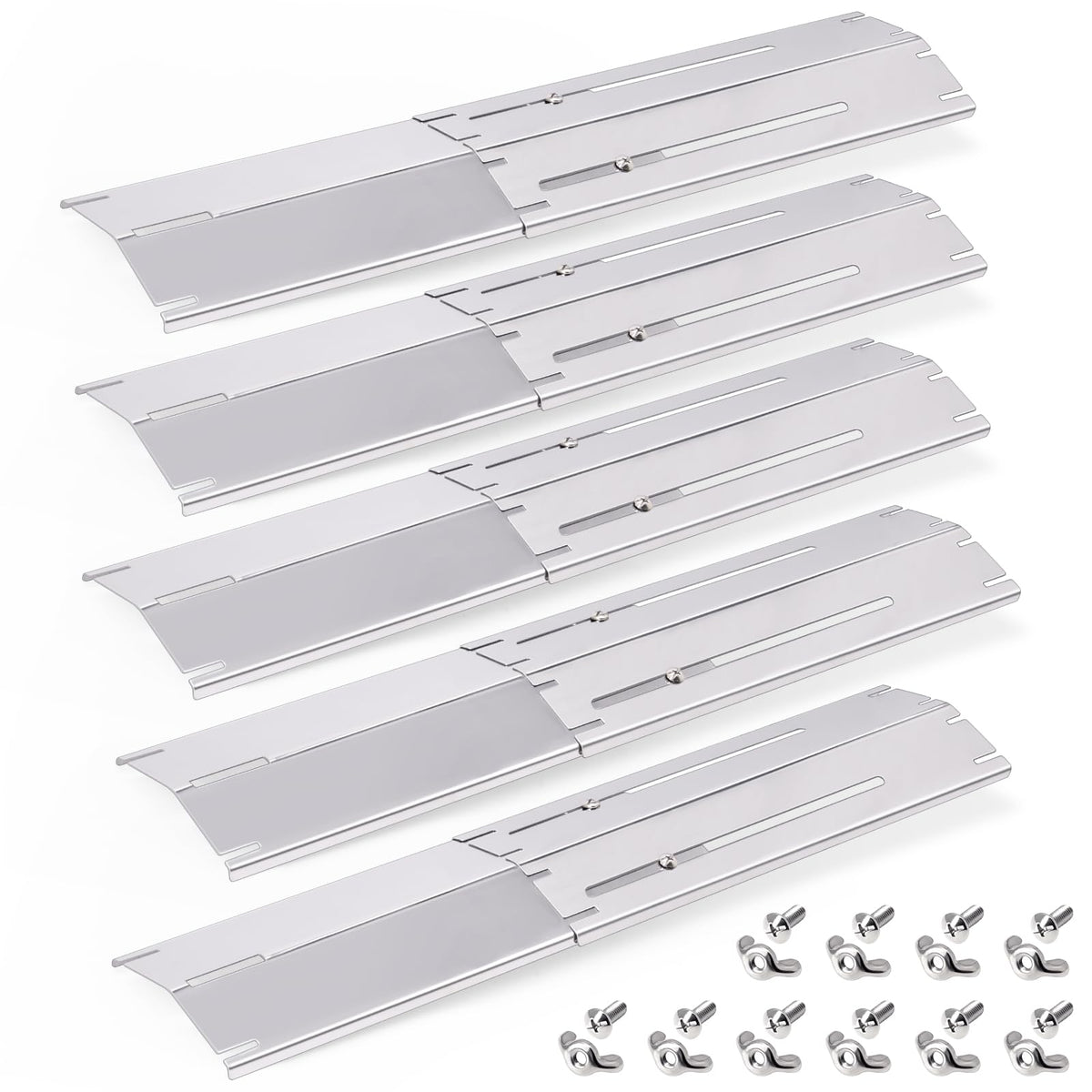 Hiorucet universal heat plates fitted on Nexgrill showing versatile compatibility.