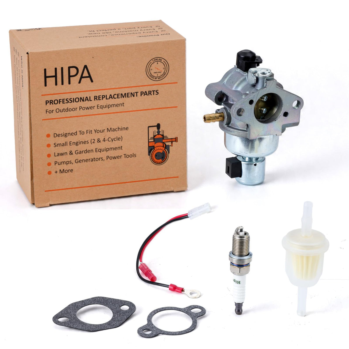 Hipa 12-853-93-S carburetor for Kohler Command engines front view showing fit and idle potential