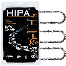 Hipa 16-inch chainsaw chain with 3/8 LP pitch and 57 drive links for versatile cutting.