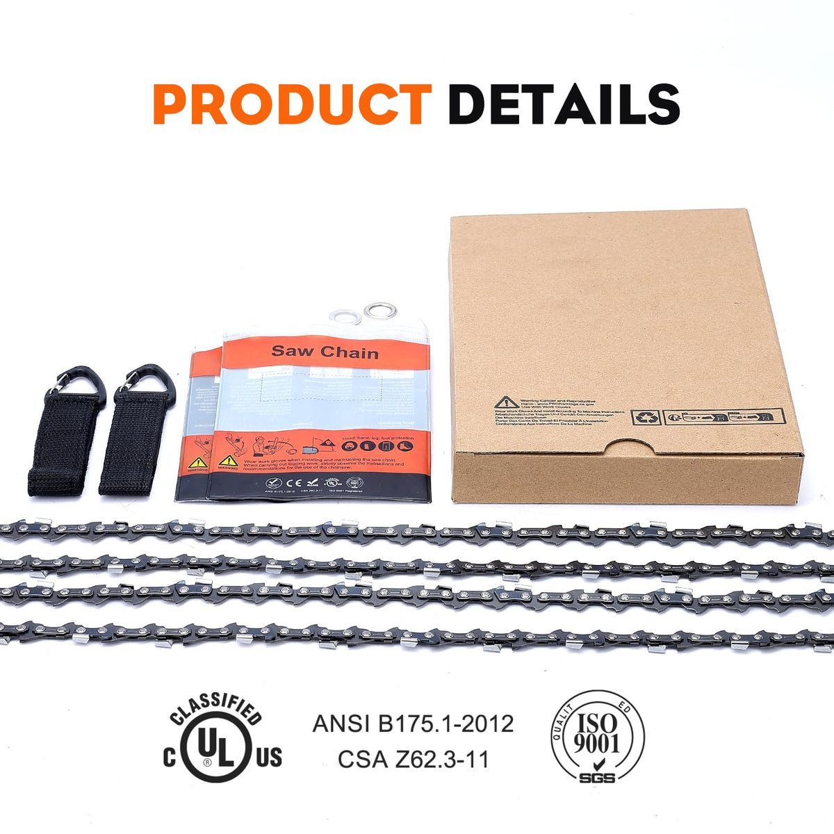 Hipa pre-lubricated chain feature to reduce friction