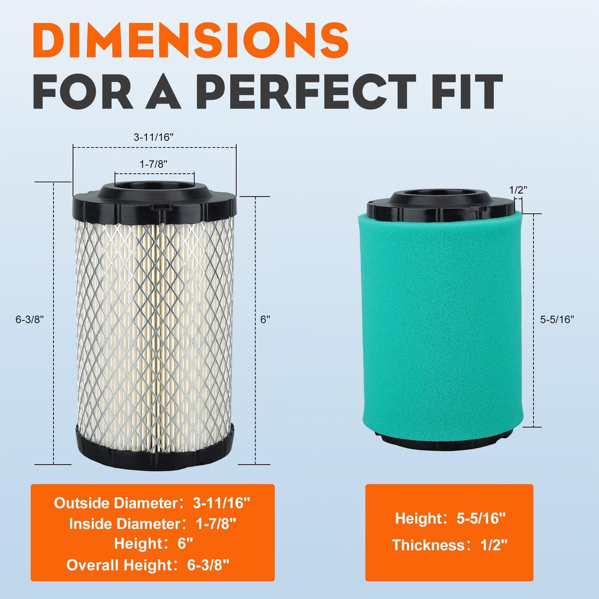 Hipa 24-050-13-S fuel filter pack for Kohler engines.