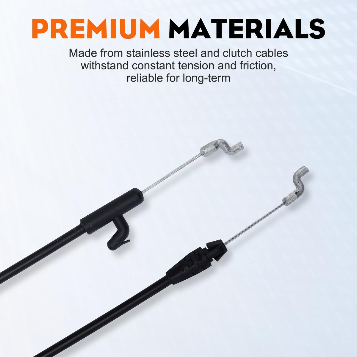 Hipa 2Pack shows total length of 51.5 inches ensuring proper mower fit