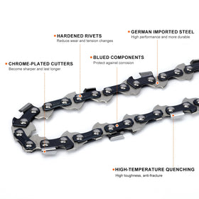 Hipa 8-inch RY43160 compatible chain supports quick pruning sessions.