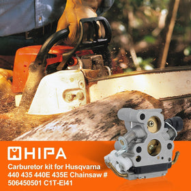 Hipa carburetor for Husqvarna 440E with precise fit for easy startup