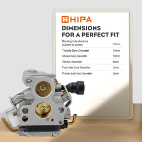 Hipa carburetor for Jonsered CS2240 confirms broad compatibility