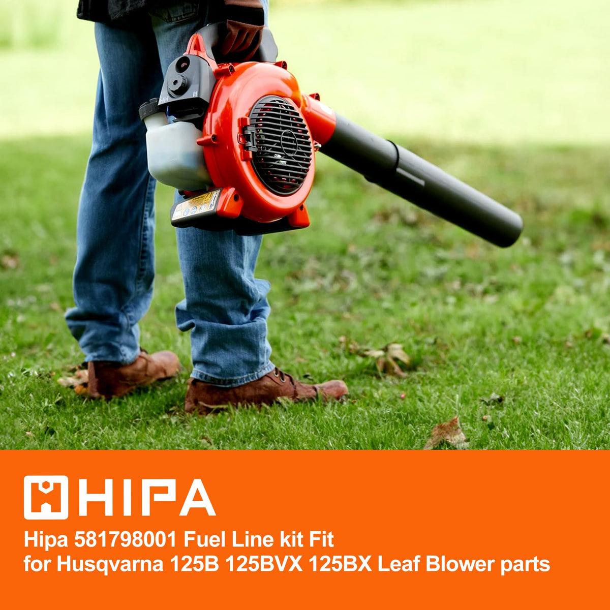 Hipa fuel line kit components laid out for model-specific install
