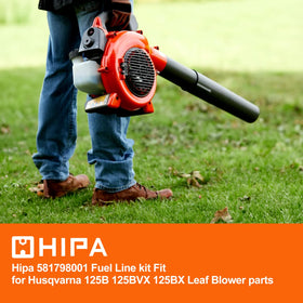 Hipa fuel line kit components laid out for model-specific install