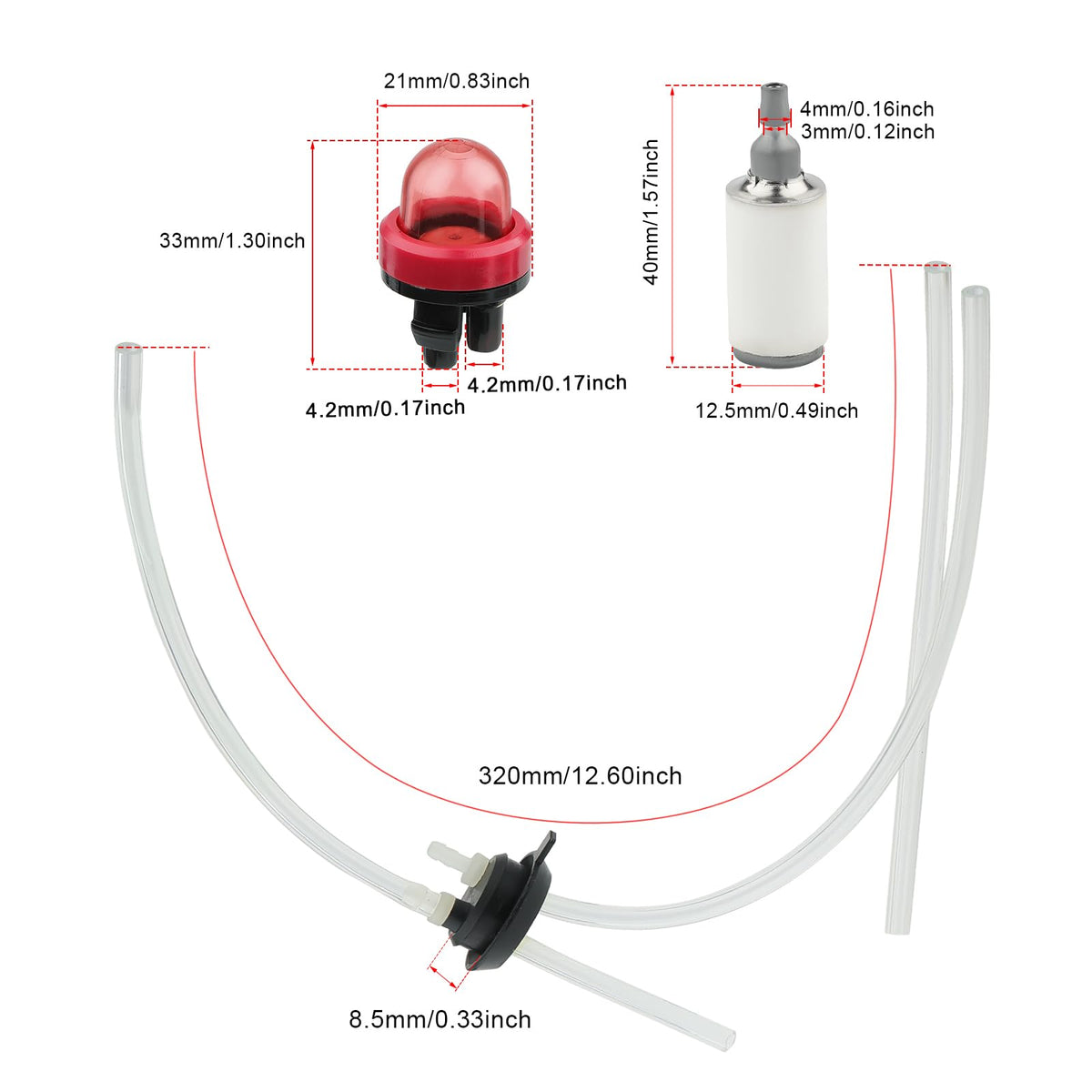 Hipa compatibility image showing Husqvarna 125BVX fit with kit