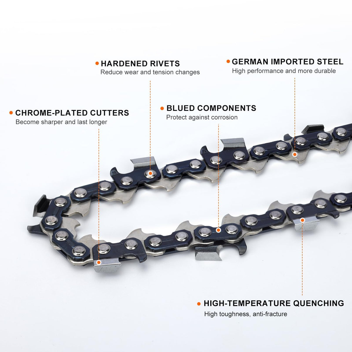 Hipa 70 drive links chain built for long-lasting durability.