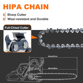 Hipa 78 drive links with .050 gauge for durable performance