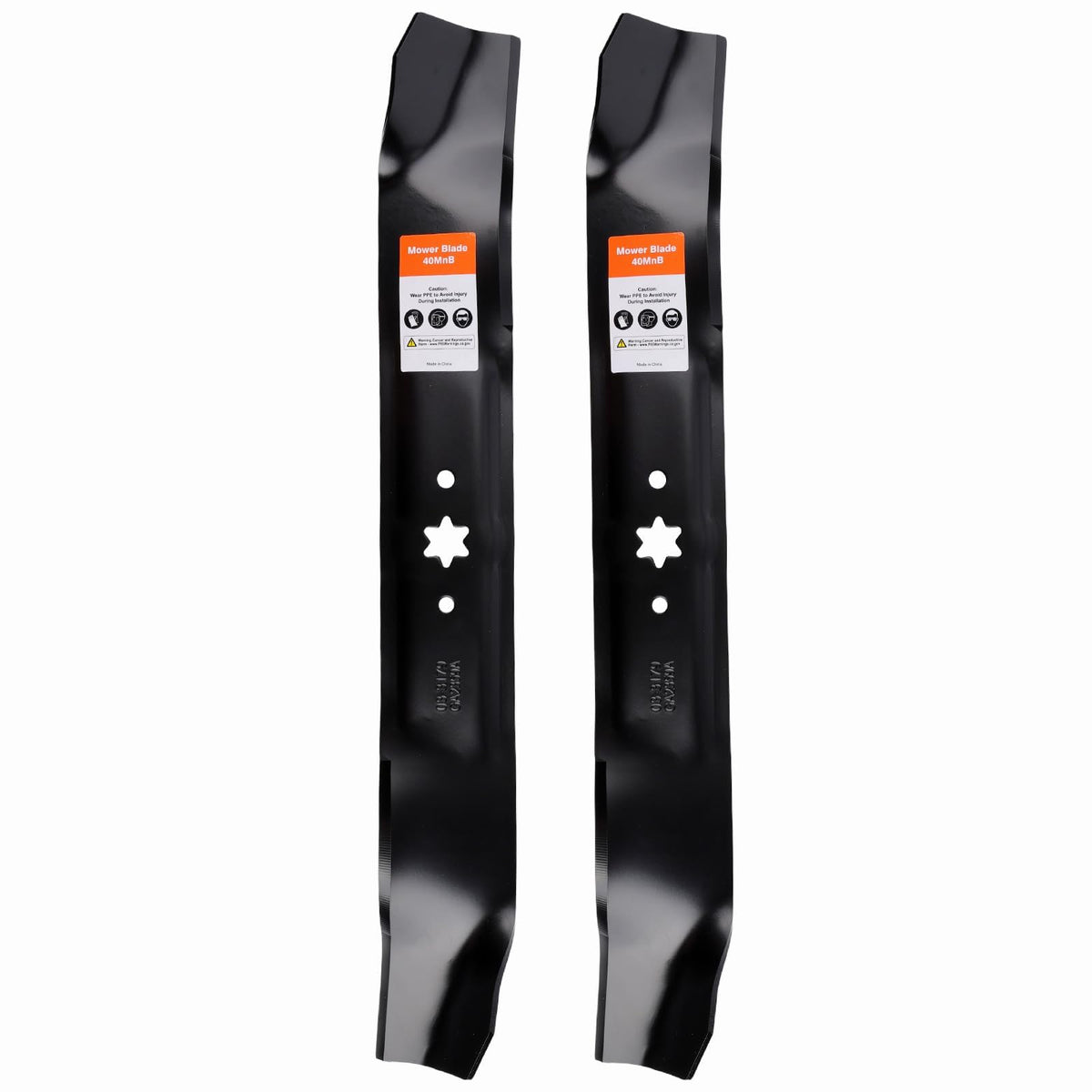 Hipa 942-0616 mulching blades with 6-point star for precise lawn mowing