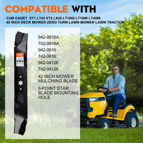 Hipa 942-0616a 42-inch mulching blades designed for smooth clipping distribution