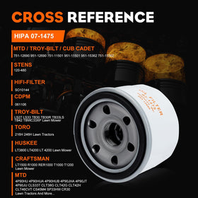 Hipa LT4200 filter side view emphasizes sturdy construction for engine protection