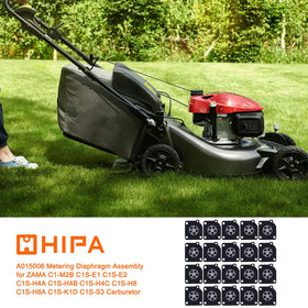 HIPA metering diaphragm assembly for ZAMA C1S-E1/E2 promotes stable idle and consistent performance