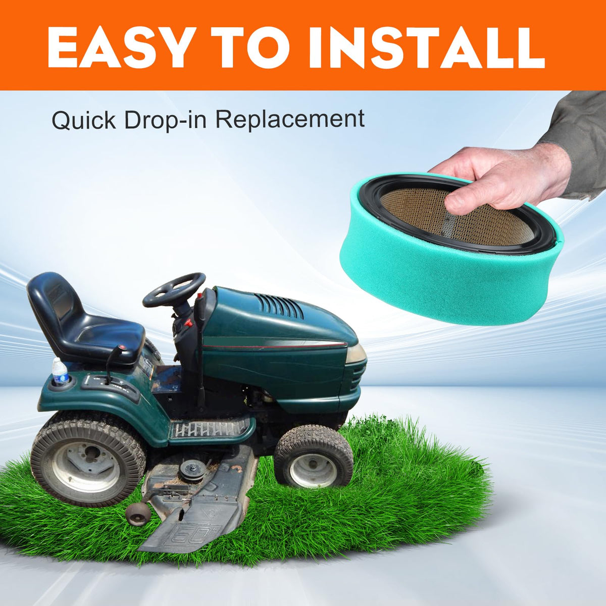 Hipa air filter with outside diameter 6-1/16 inches for precise fit.