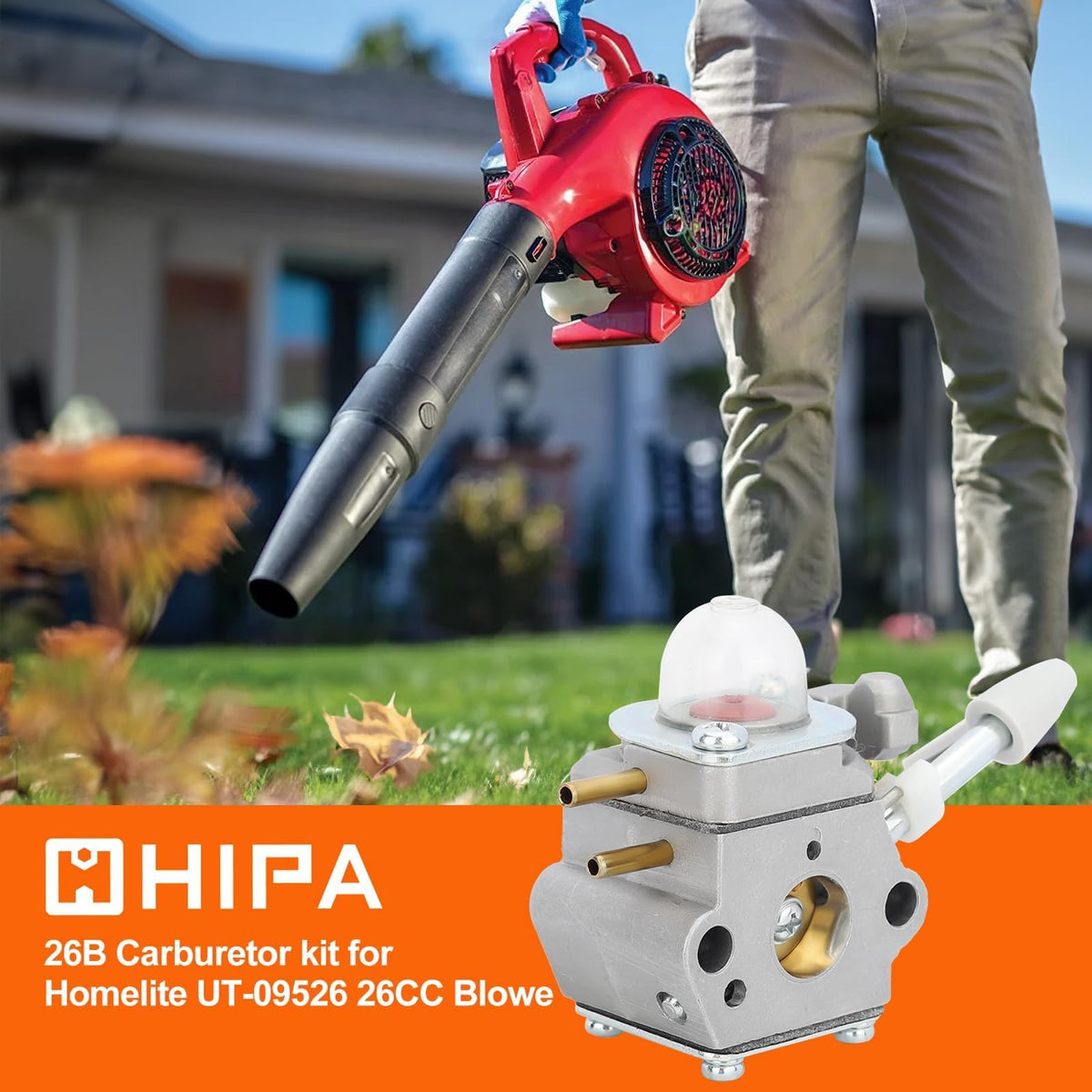 Hipa all in one kit with filters, lines, and plugs for Homelite 26B carburetor.