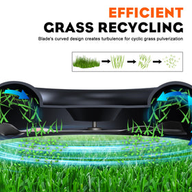Hipa alloy-steel mulching blades with rust-preventive coating for longevity