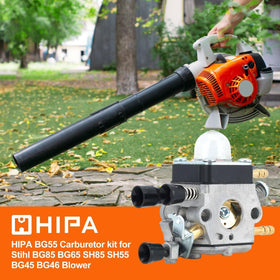 Hipa BG55 carburetor anodized body image underlines heat and corrosion resistance.