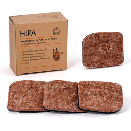 Hipa bg56c air filter pack box view showing four replacement filters for STIHL compatibility