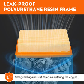 Hipa BR340 high-density media captures dust while preserving engine airflow.