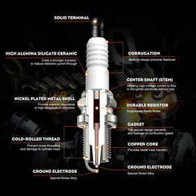 Hipa BR6HS spark plug for Champion RL82C compatibility.
