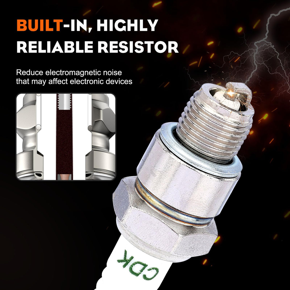 Hipa BR6HS spark plug for RL86C compatibility.