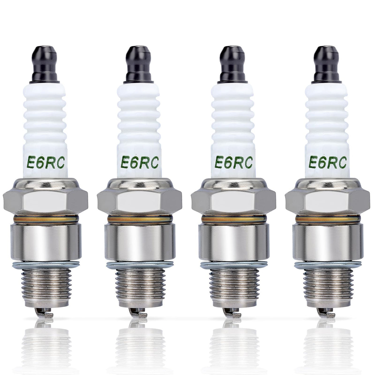 Hipa BR6HS spark plug for Torch E6RC with precision electrode for reliable ignition.