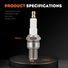 Hipa BR8ES spark plug for ATV/UTV engine reliability in rough terrain