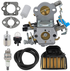 Hipa carburetor front view demonstrates reliable fit for Husqvarna 455 Rancher