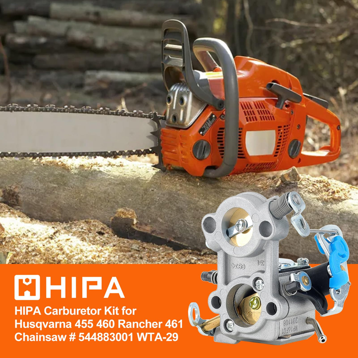 Hipa carburetor side view highlights compact design for easy installation