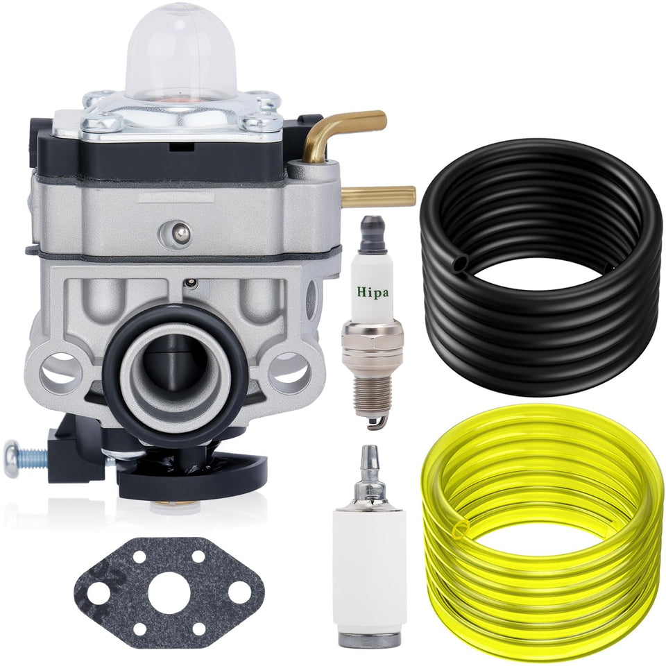 Hipa carburetor assembly shows perfect fit for RY251PH and RY252CS trimmers.