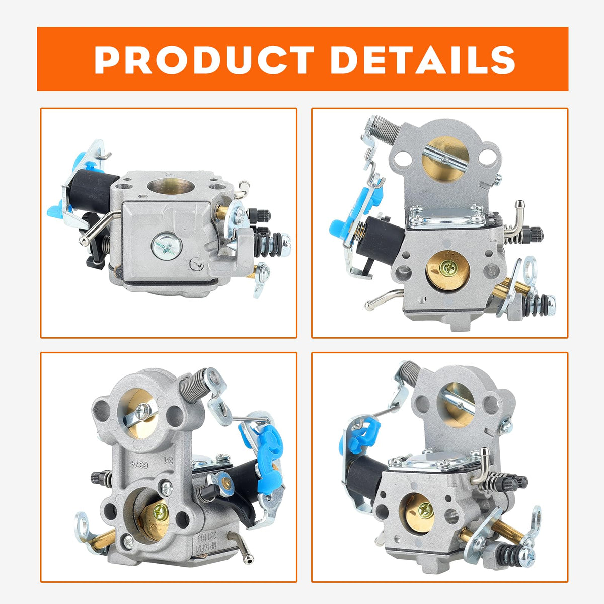 Hipa carburetor complete packaging displays ready-to-install replacement