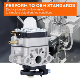 Hipa carburetor kit includes gasket and hardware for quick install.