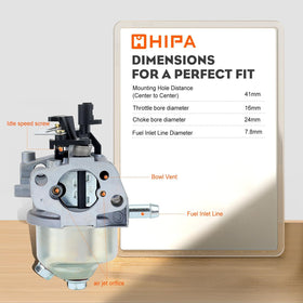 Hipa carburetor kit packaging ready to install