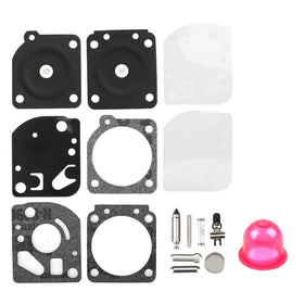 Hipa carburetor rebuild kit with primer bulb for ZAMA C1U-H12C, ready for quick repairs.