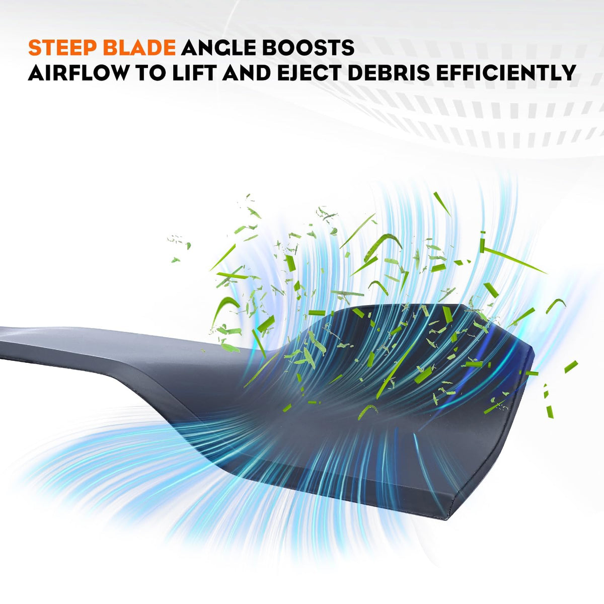 Center hole on Hipa blade fits 6-point star securely