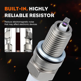 Sealed packaging of Hipa DCPR8E spark plugs, ready for installation.