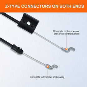 Hipa durable lawn mower control cable built for DIY replacement